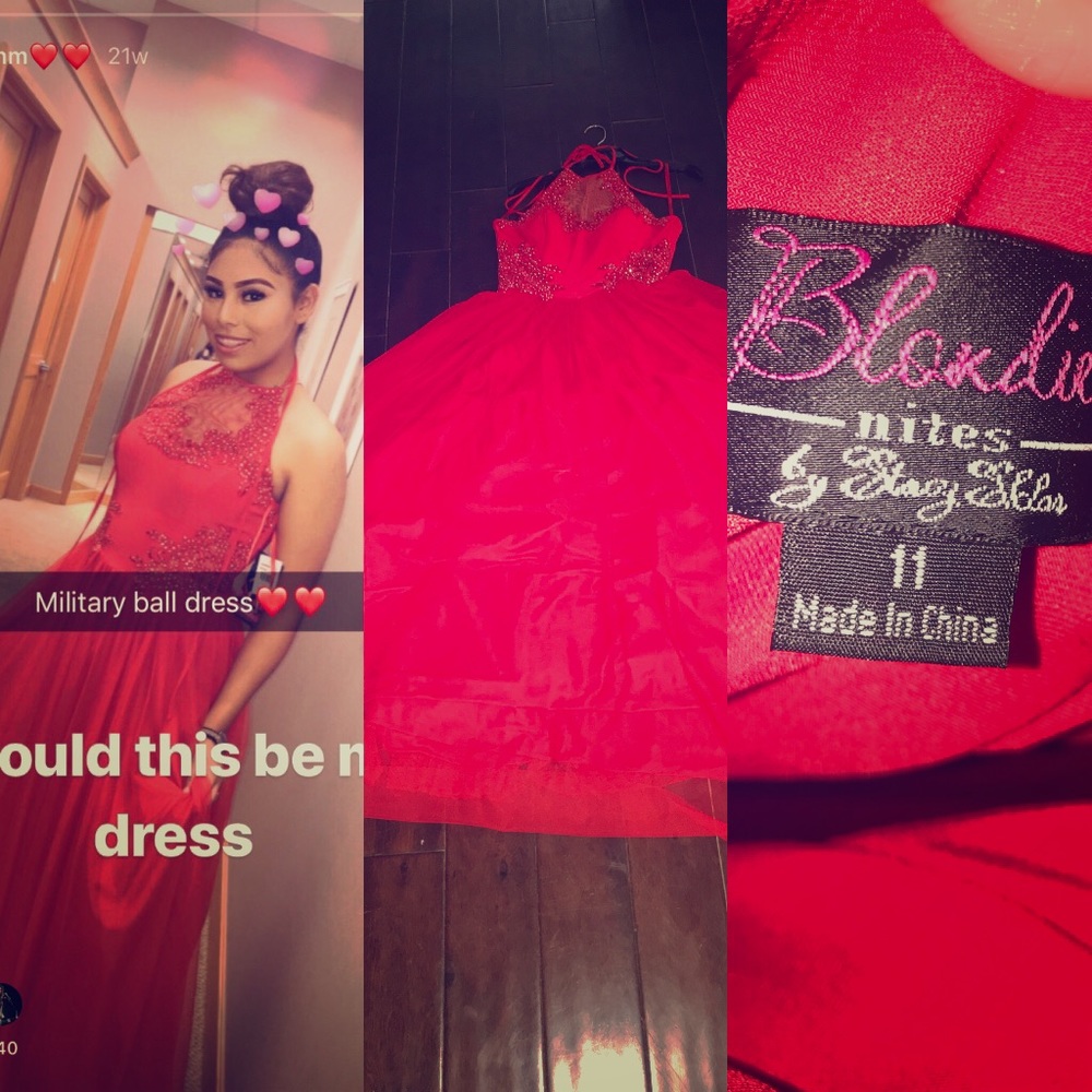 Red big dress
